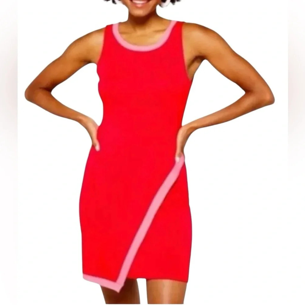 41 Hawthron New NWOT Red Casual Mini Dress Size L